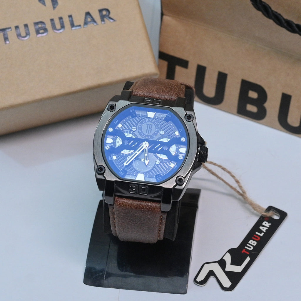 Tubular Alpha Black – Industrial Skeleton Dial Watch