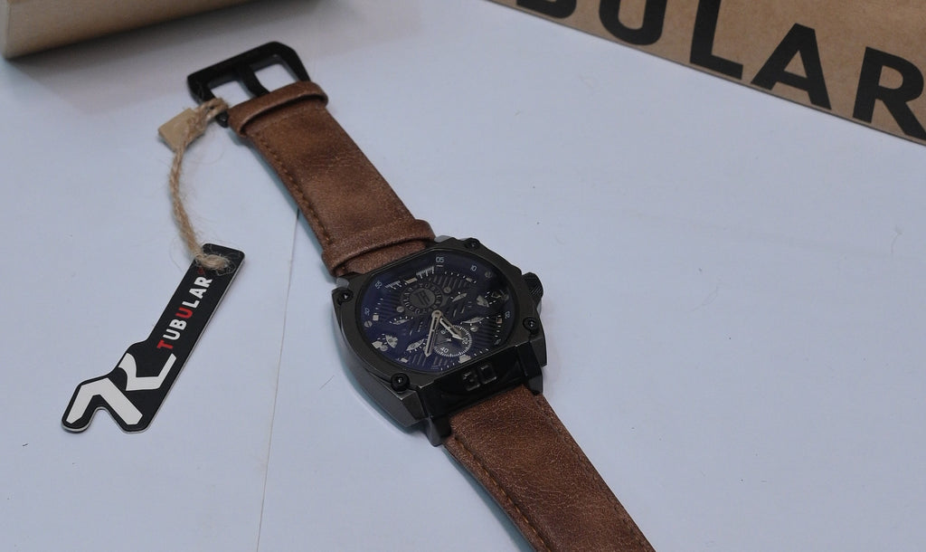 Tubular Alpha Black – Industrial Skeleton Dial Watch