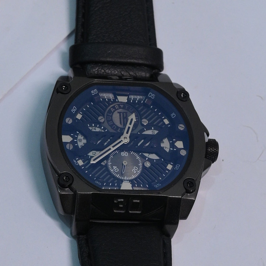 Tubular Alpha Black – Industrial Skeleton Dial Watch