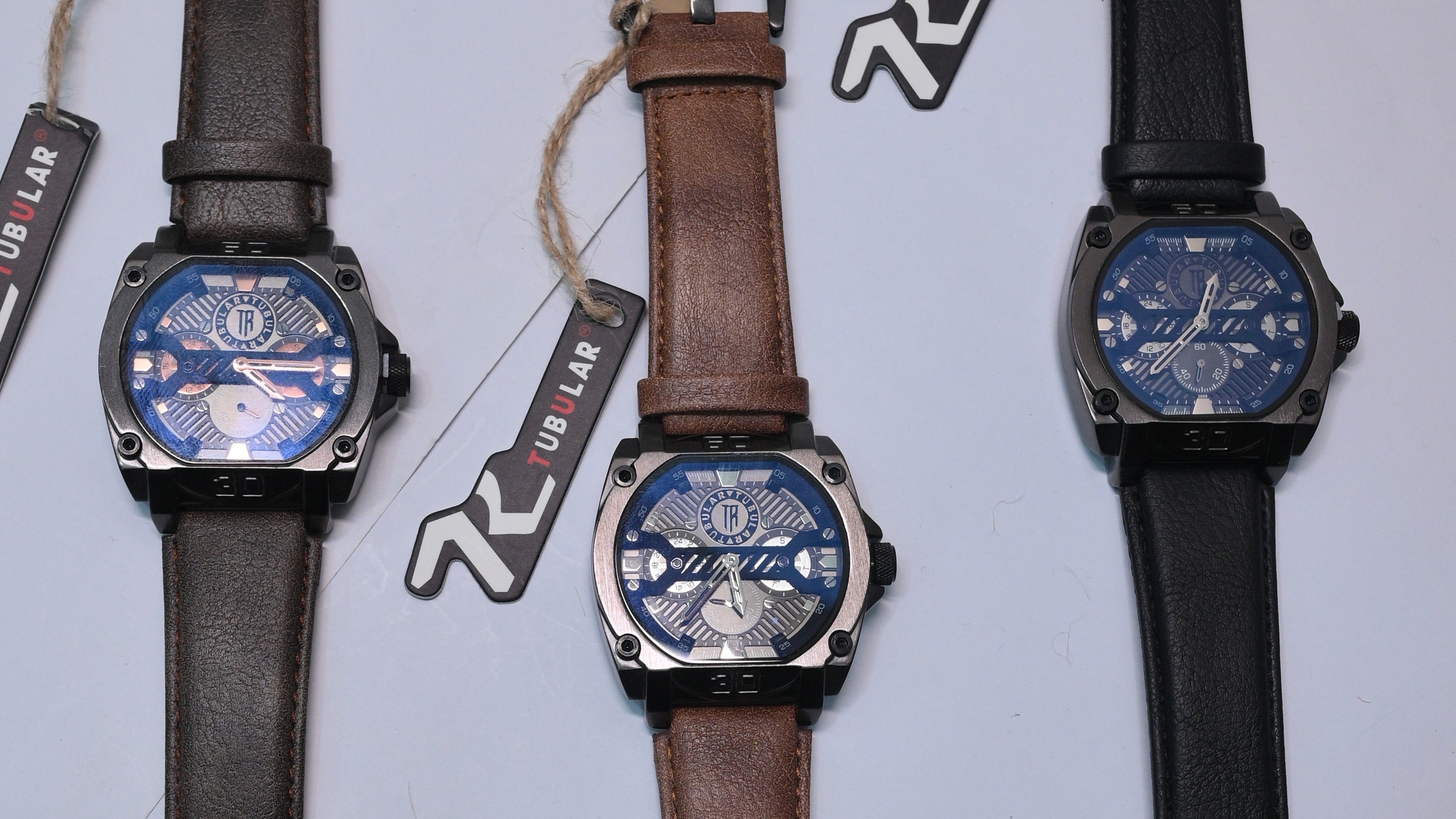 Tubular Alpha Black – Industrial Skeleton Dial Watch